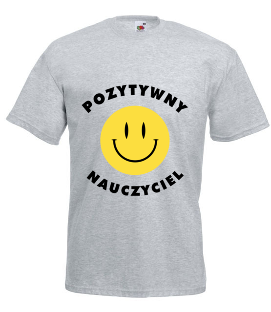 Pozytywny nauczyciel koszulka z nadrukiem dzien nauczyciela mezczyzna jipi pl 1158 6