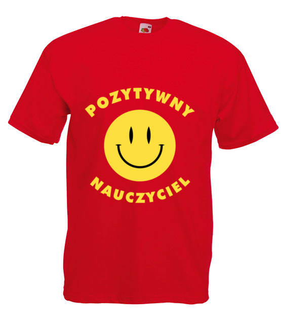 Pozytywny nauczyciel koszulka z nadrukiem dzien nauczyciela mezczyzna jipi pl 1159 4