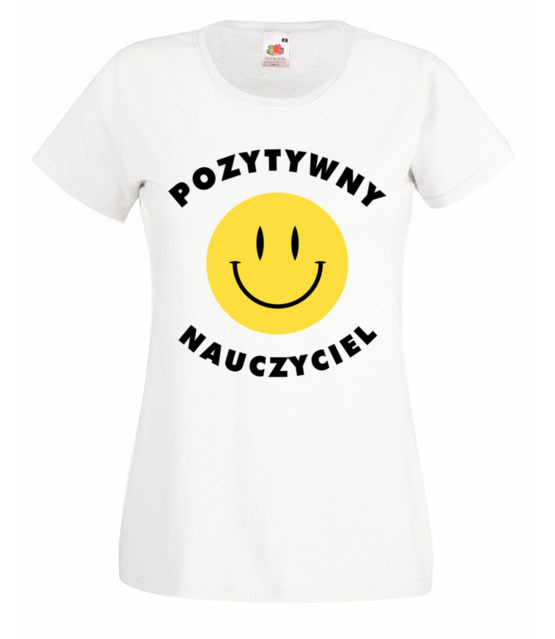 Pozytywny nauczyciel koszulka z nadrukiem dzien nauczyciela kobieta jipi pl 1158 58