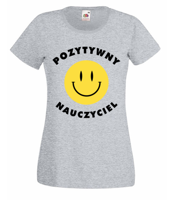 Pozytywny nauczyciel koszulka z nadrukiem dzien nauczyciela kobieta jipi pl 1158 63