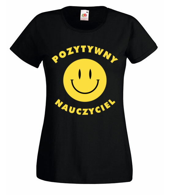 Pozytywny nauczyciel koszulka z nadrukiem dzien nauczyciela kobieta jipi pl 1159 59