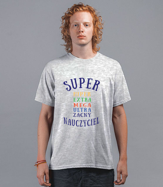 Super extra hiper koszulka z nadrukiem dzien nauczyciela mezczyzna jipi pl 1160 45