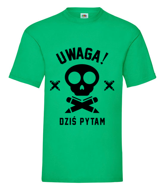 Dzis pytam uwaga koszulka z nadrukiem dzien nauczyciela mezczyzna jipi pl 1171 186