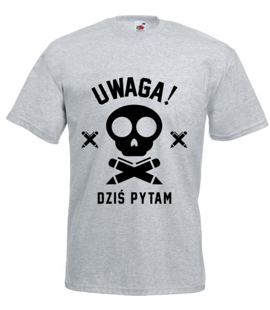 Dzis pytam uwaga koszulka z nadrukiem dzien nauczyciela mezczyzna jipi pl 1171 6