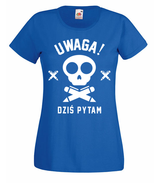 Dzis pytam uwaga koszulka z nadrukiem dzien nauczyciela kobieta jipi pl 1172 61