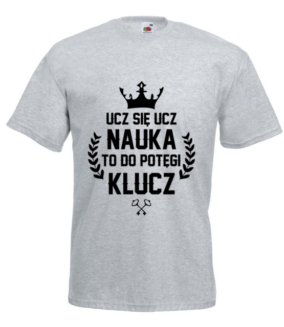 Nauka potegi klucz koszulka z nadrukiem dzien nauczyciela mezczyzna jipi pl 1173 6