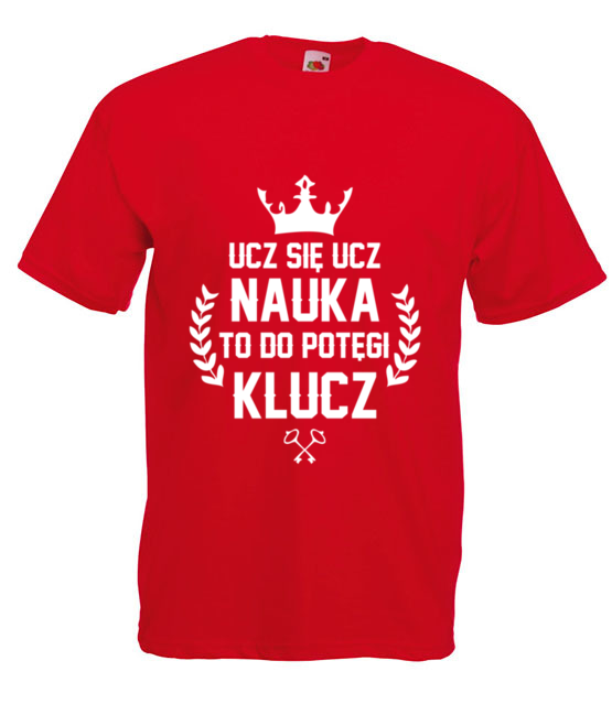 Nauka potegi klucz koszulka z nadrukiem dzien nauczyciela mezczyzna jipi pl 1175 4