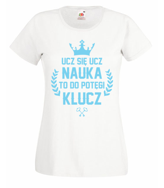 Nauka potegi klucz koszulka z nadrukiem dzien nauczyciela kobieta jipi pl 1174 58