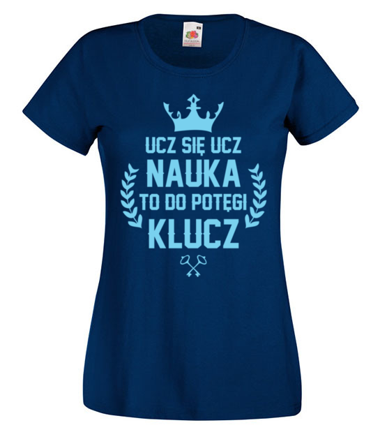 Nauka potegi klucz koszulka z nadrukiem dzien nauczyciela kobieta jipi pl 1174 62