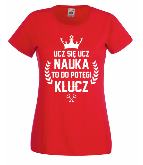 Nauka potegi klucz koszulka z nadrukiem dzien nauczyciela kobieta jipi pl 1175 60