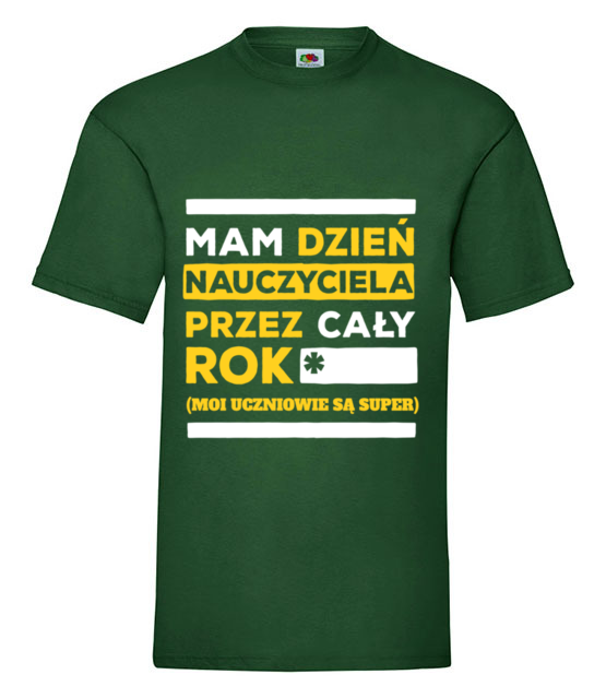 Caly rok swietuje dzien nauczyciela koszulka z nadrukiem dzien nauczyciela mezczyzna jipi pl 1177 188
