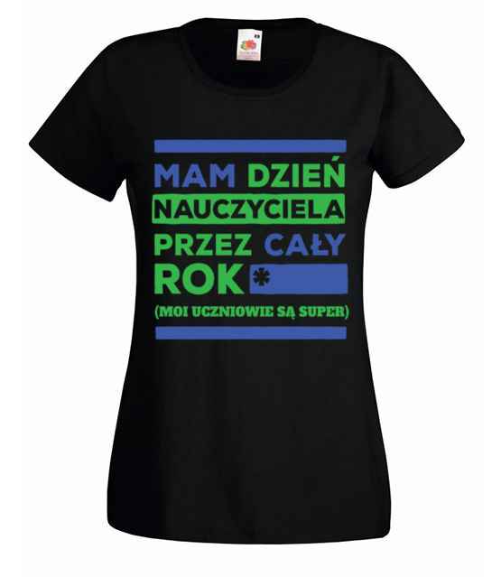 Caly rok swietuje dzien nauczyciela koszulka z nadrukiem dzien nauczyciela kobieta jipi pl 1176 59