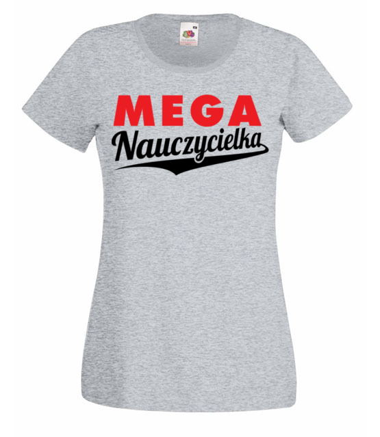 Mega nauczycielka koszulka z nadrukiem dzien nauczyciela kobieta jipi pl 1185 63