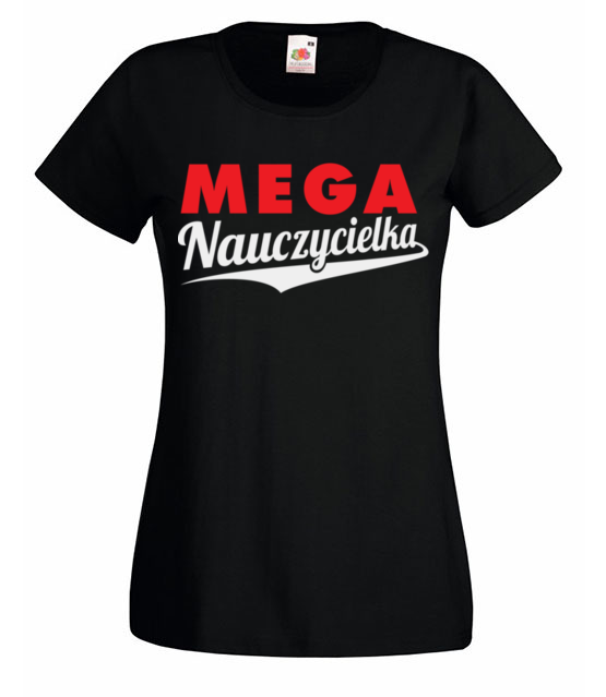 Mega nauczycielka koszulka z nadrukiem dzien nauczyciela kobieta jipi pl 1186 59