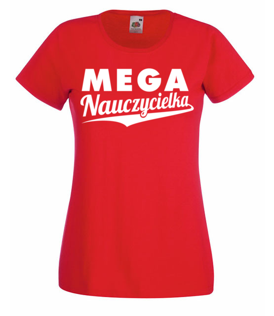 Mega nauczycielka koszulka z nadrukiem dzien nauczyciela kobieta jipi pl 1187 60