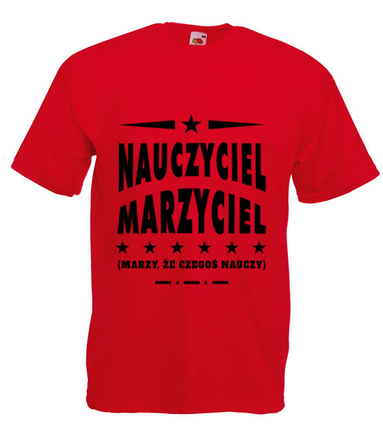 Marze ze naucze koszulka z nadrukiem dzien nauczyciela mezczyzna jipi pl 1151 4