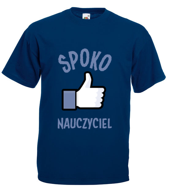 Spoko nauczyciel to ja koszulka z nadrukiem dzien nauczyciela mezczyzna jipi pl 1205 3