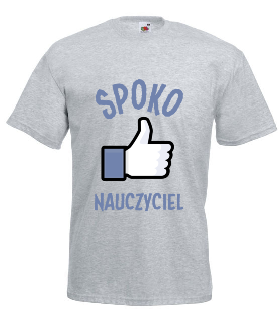 Spoko nauczyciel to ja koszulka z nadrukiem dzien nauczyciela mezczyzna jipi pl 1205 6