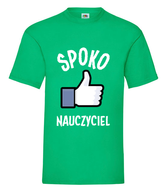 Spoko nauczyciel to ja koszulka z nadrukiem dzien nauczyciela mezczyzna jipi pl 1206 186