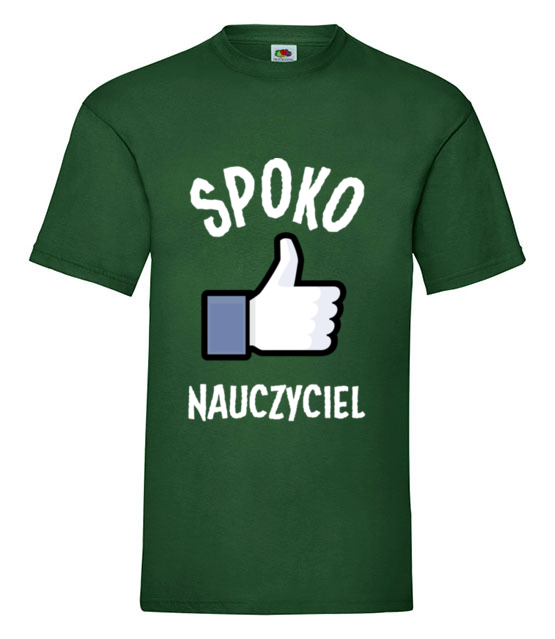Spoko nauczyciel to ja koszulka z nadrukiem dzien nauczyciela mezczyzna jipi pl 1206 188