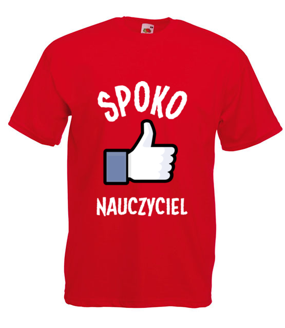 Spoko nauczyciel to ja koszulka z nadrukiem dzien nauczyciela mezczyzna jipi pl 1206 4