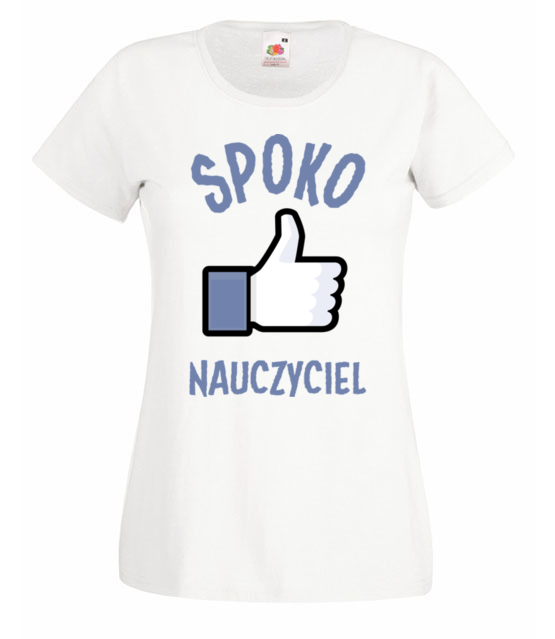 Spoko nauczyciel to ja koszulka z nadrukiem dzien nauczyciela kobieta jipi pl 1205 58