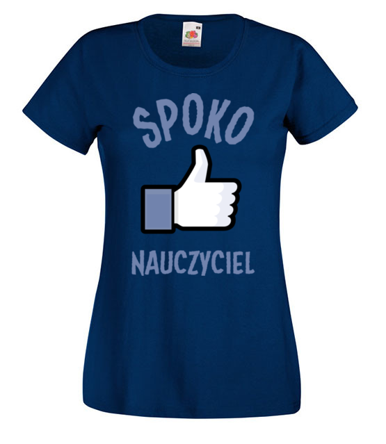 Spoko nauczyciel to ja koszulka z nadrukiem dzien nauczyciela kobieta jipi pl 1205 62