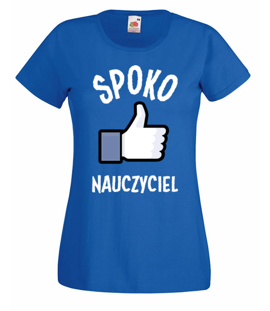 Spoko nauczyciel to ja koszulka z nadrukiem dzien nauczyciela kobieta jipi pl 1206 61