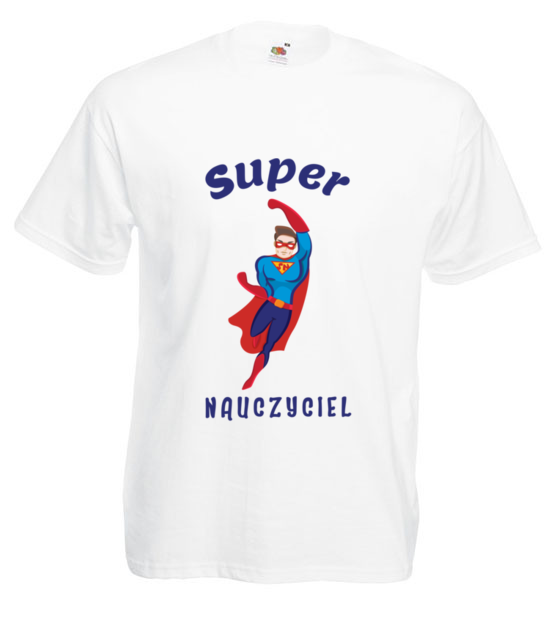 Super moc super nauczyciel koszulka z nadrukiem dzien nauczyciela mezczyzna jipi pl 1207 2