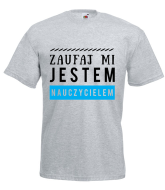 Spokojnie, jestem nauczycielem! - Koszulka z nadrukiem - Dzień nauczyciela - Męska