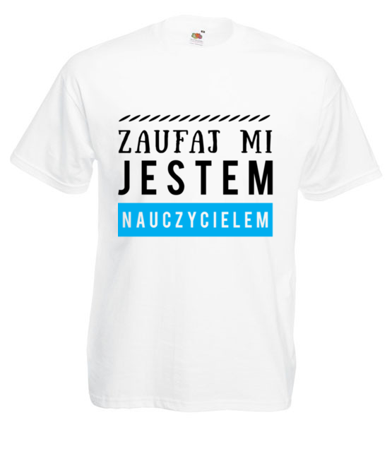 Spokojnie jestem nauczycielem koszulka z nadrukiem dzien nauczyciela mezczyzna jipi pl 1221 2