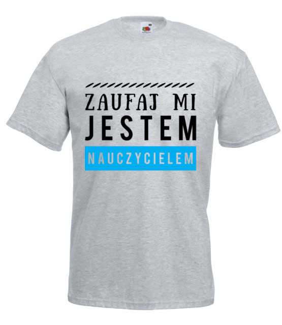 Spokojnie jestem nauczycielem koszulka z nadrukiem dzien nauczyciela mezczyzna jipi pl 1221 6