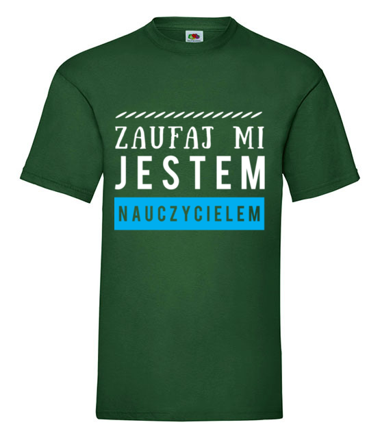 Spokojnie jestem nauczycielem koszulka z nadrukiem dzien nauczyciela mezczyzna jipi pl 1222 188