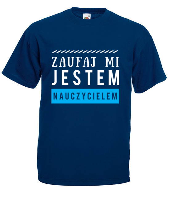 Spokojnie jestem nauczycielem koszulka z nadrukiem dzien nauczyciela mezczyzna jipi pl 1222 3