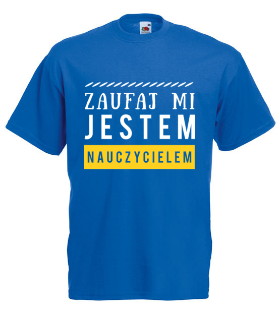 Spokojnie jestem nauczycielem koszulka z nadrukiem dzien nauczyciela mezczyzna jipi pl 1223 5