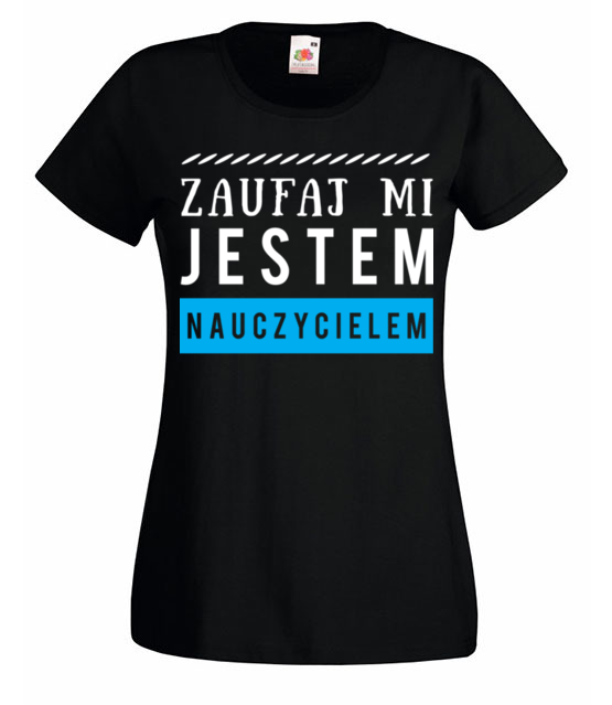 Spokojnie jestem nauczycielem koszulka z nadrukiem dzien nauczyciela kobieta jipi pl 1222 59
