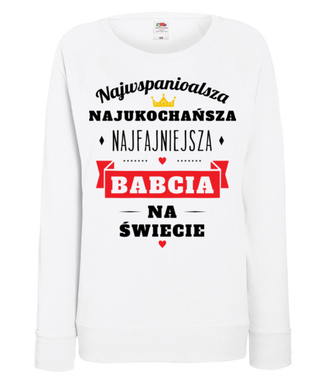 Wszystkie „naj” dla twojej babci - Bluza z nadrukiem - Dla Babci - Damska