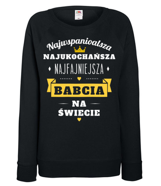 Wszystkie „naj” dla twojej babci - Bluza z nadrukiem - Dla Babci - Damska