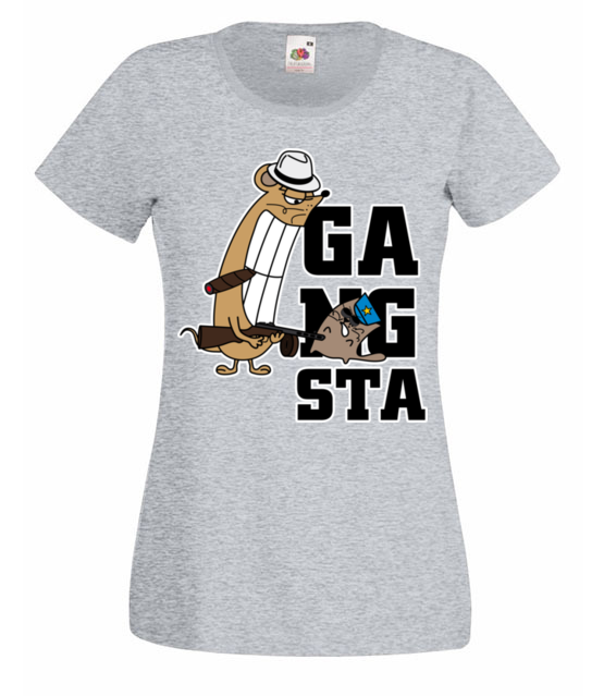 Aj em gangsta koszulka z nadrukiem smieszne kobieta jipi pl 176 63