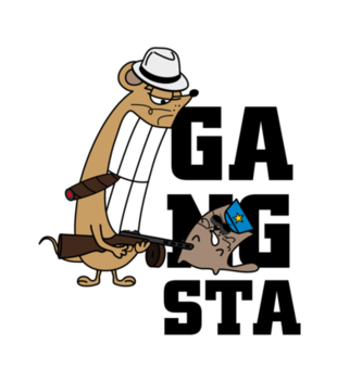 Aj em gangsta! - Bluza z nadrukiem - Śmieszne - Damska