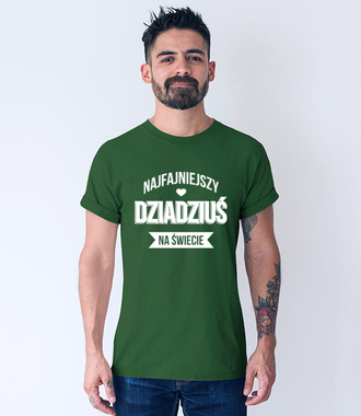 Najfajniejszy dziadziuś - Koszulka z nadrukiem - Dla Dziadka - Męska