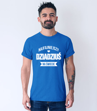Najfajniejszy dziadziuś - Koszulka z nadrukiem - Dla Dziadka - Męska