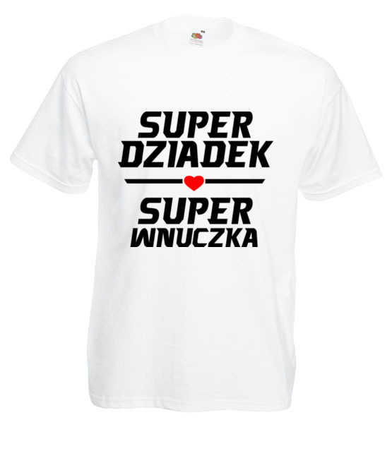 Super dziadek super wnuczka koszulka z nadrukiem dla dziadka mezczyzna jipi pl 1287 2