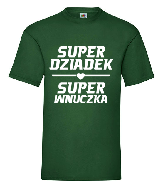Super dziadek super wnuczka koszulka z nadrukiem dla dziadka mezczyzna jipi pl 1288 188