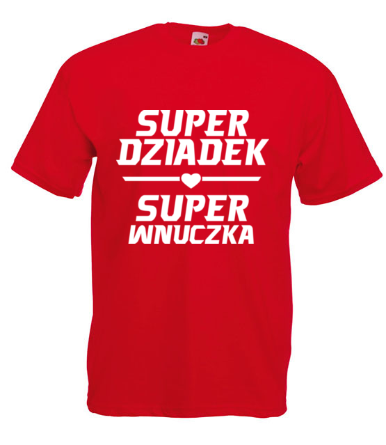 Super dziadek super wnuczka koszulka z nadrukiem dla dziadka mezczyzna jipi pl 1288 4
