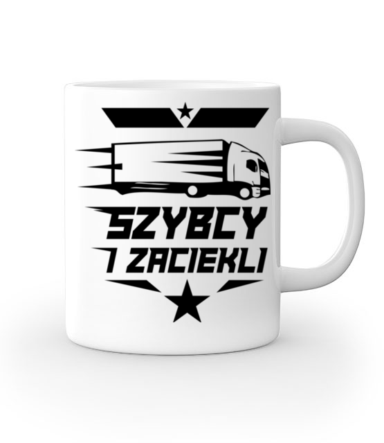 Nie podskakuj kierowcom duzych samochodow kubek z nadrukiem dla kierowcy ciezarowki gadzety jipi pl 1301 159
