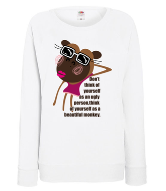 Moja Ty piękna mordeczko! - Bluza z nadrukiem - Śmieszne - Damska