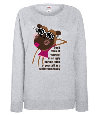 Moja Ty piękna mordeczko! - Bluza z nadrukiem - Śmieszne - Damska