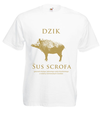 Czy to właśnie dzik jest ci bliski? - Koszulka z nadrukiem - Śmieszne - Męska