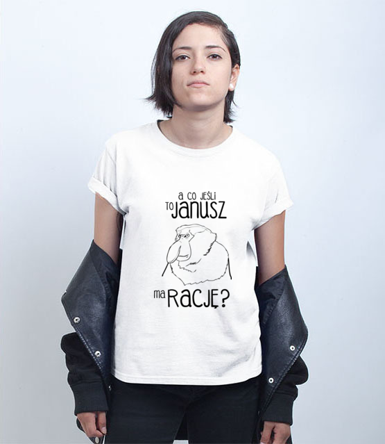 Januszowa grafika kultowa koszulka z nadrukiem smieszne kobieta jipi pl 1310 71